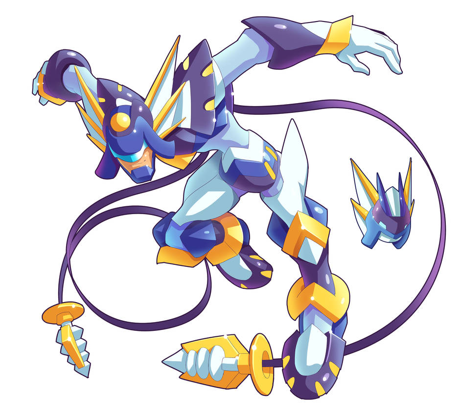 android, armor, assault_visor, biometal, blue_helmet, cosplay, full_body, helmet