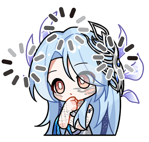 1girl, armlet, artist_request, bare_shoulders, blue_hair, blue_shawl, born_flawless_(infinity_nikki), bright_pupils