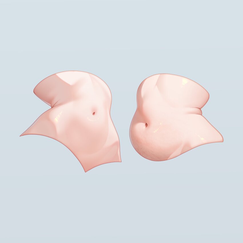 commentary, english_commentary, grey_background, highres, navel, original, pinji8166, plump