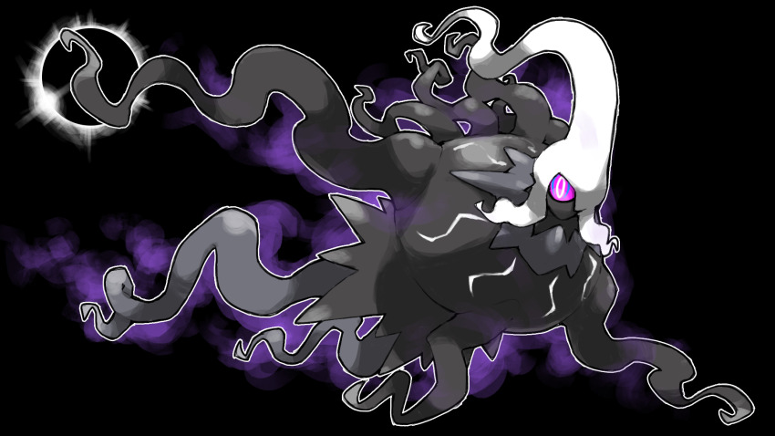 black_background, blacknirrow, commentary, dark_background, darkrai, eclipse, full_body, gen_4_pokemon