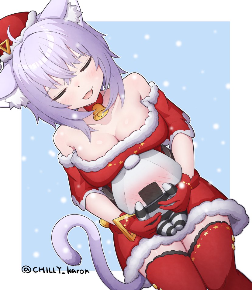 1girl, alternate_costume, animal_ear_fluff, animal_ears, breasts, cat_ears, cat_girl, cat_tail