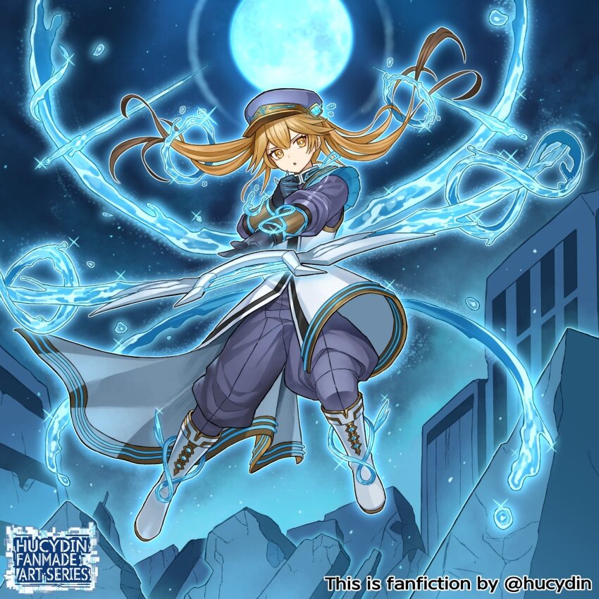 1girl, black_gloves, boots, bow_(weapon), brown_eyes, brown_hair, duel_monster, exosister_asophiel