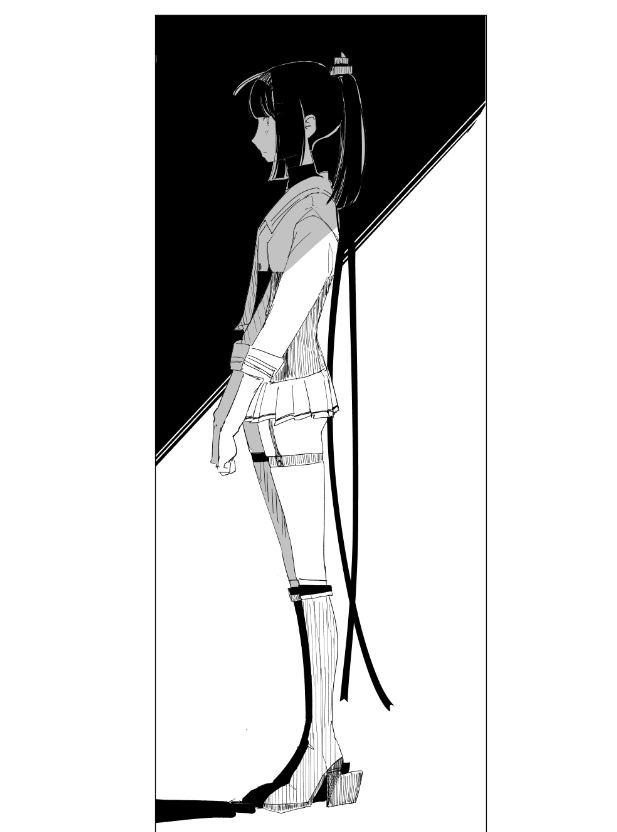 1girl, akizuki_(kancolle), akizuki_kai_ni_(kancolle), boots, chitosan, closed_mouth, commentary_request, greyscale