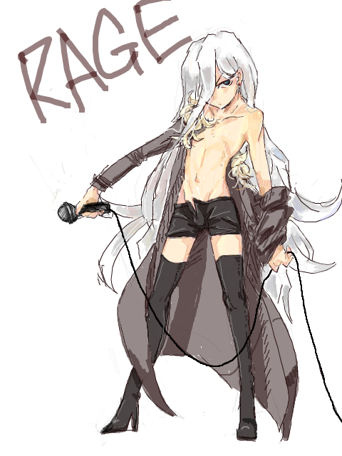 1boy, boots, coat, full_body, hair_over_one_eye, high_heels, karakuridoji_ultimo, long_hair