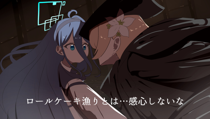 aris_(blue_archive), ascot, black_hair, black_hat, bloodborne, blue_archive, blue_eyes, brown_hair