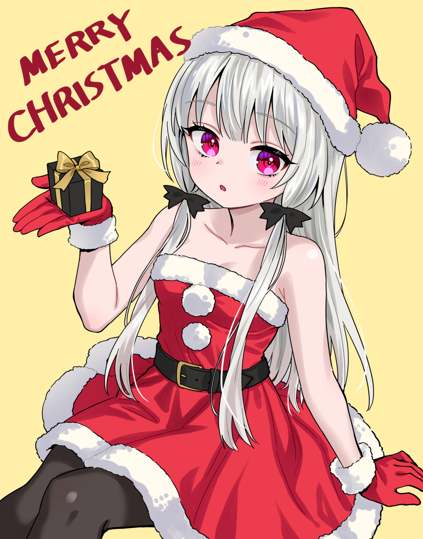 1girl, :o, absurdres, ama-tou, bare_shoulders, belt, belt_buckle, black_belt