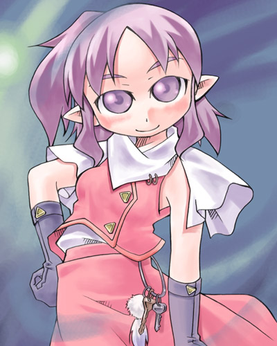 1girl, female_focus, lowres, mystic_square, nyagakiya, pointy_ears, sara_(touhou), solo