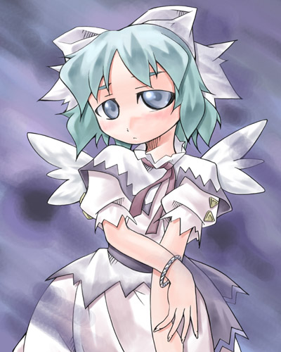 1girl, blue_eyes, blue_hair, blush, bow, bracelet, dress, female_focus