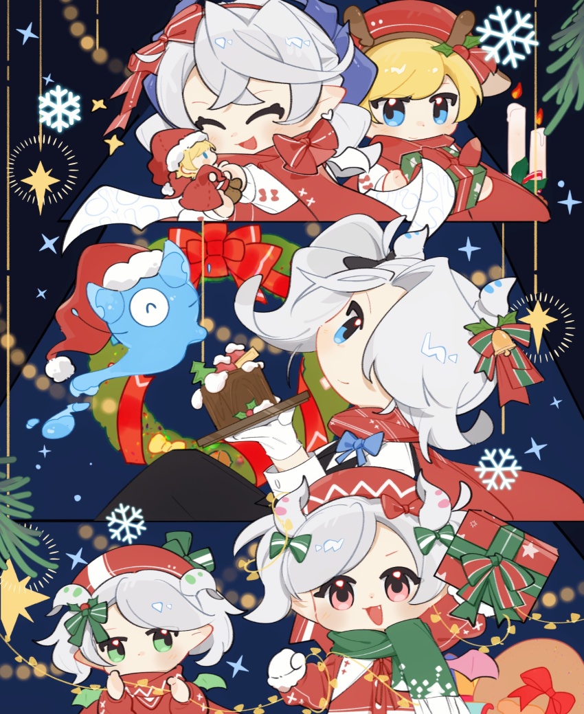 alternate_costume, arianna_the_labrynth_servant, ariane_the_labrynth_servant, arias_the_labrynth_butler, bag, blonde_hair, blue_eyes, candle