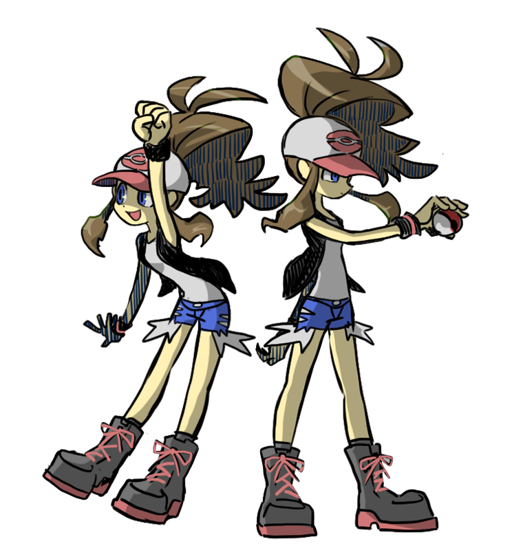 1girl, arm_up, baseball_cap, black_vest, blue_shorts, boots, brown_hair, closed_mouth