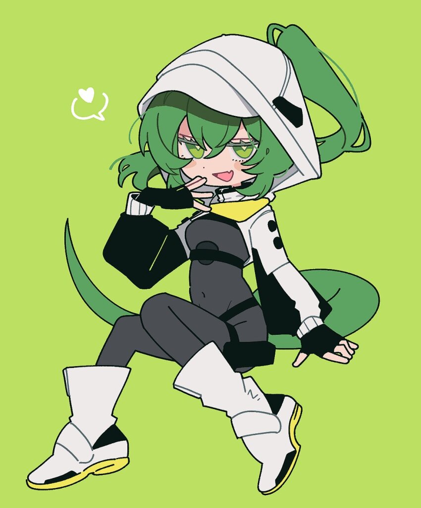 1girl, arknights, arknights:_endfield, arm_support, black_bodysuit, black_gloves, blush, bodysuit