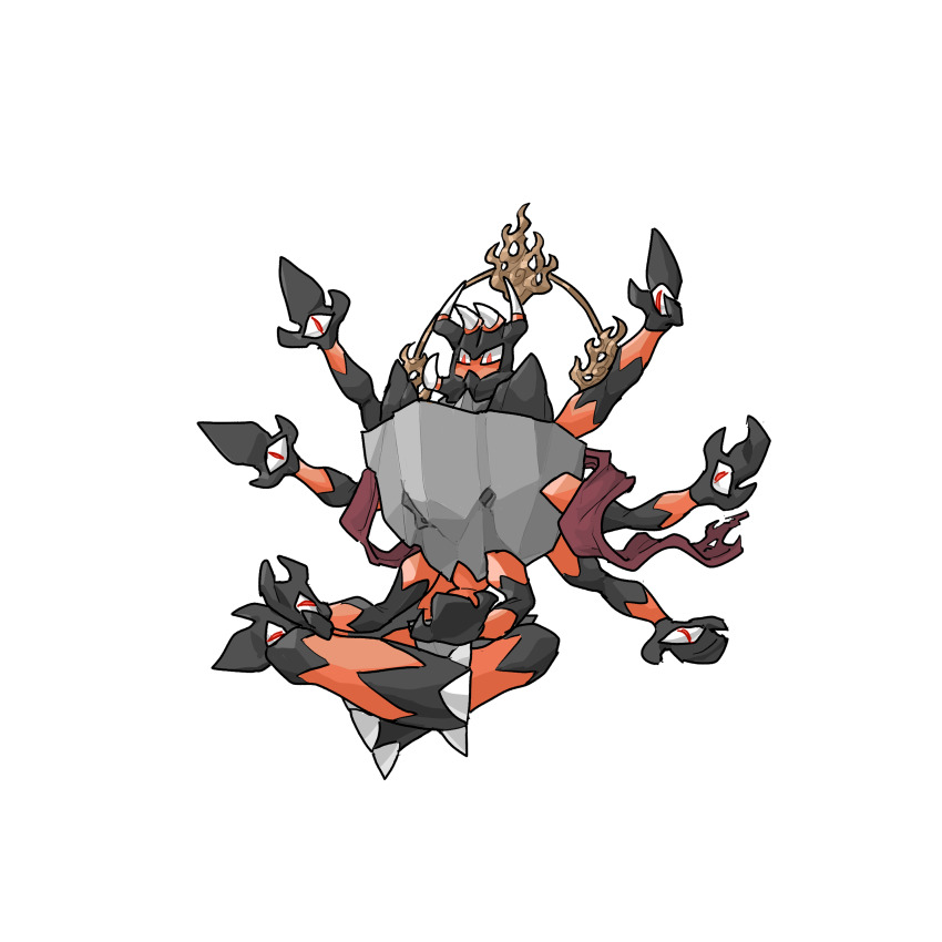 absurdres, barbaracle, commentary_request, crossed_legs, full_body, gen_6_pokemon, highres, malryu