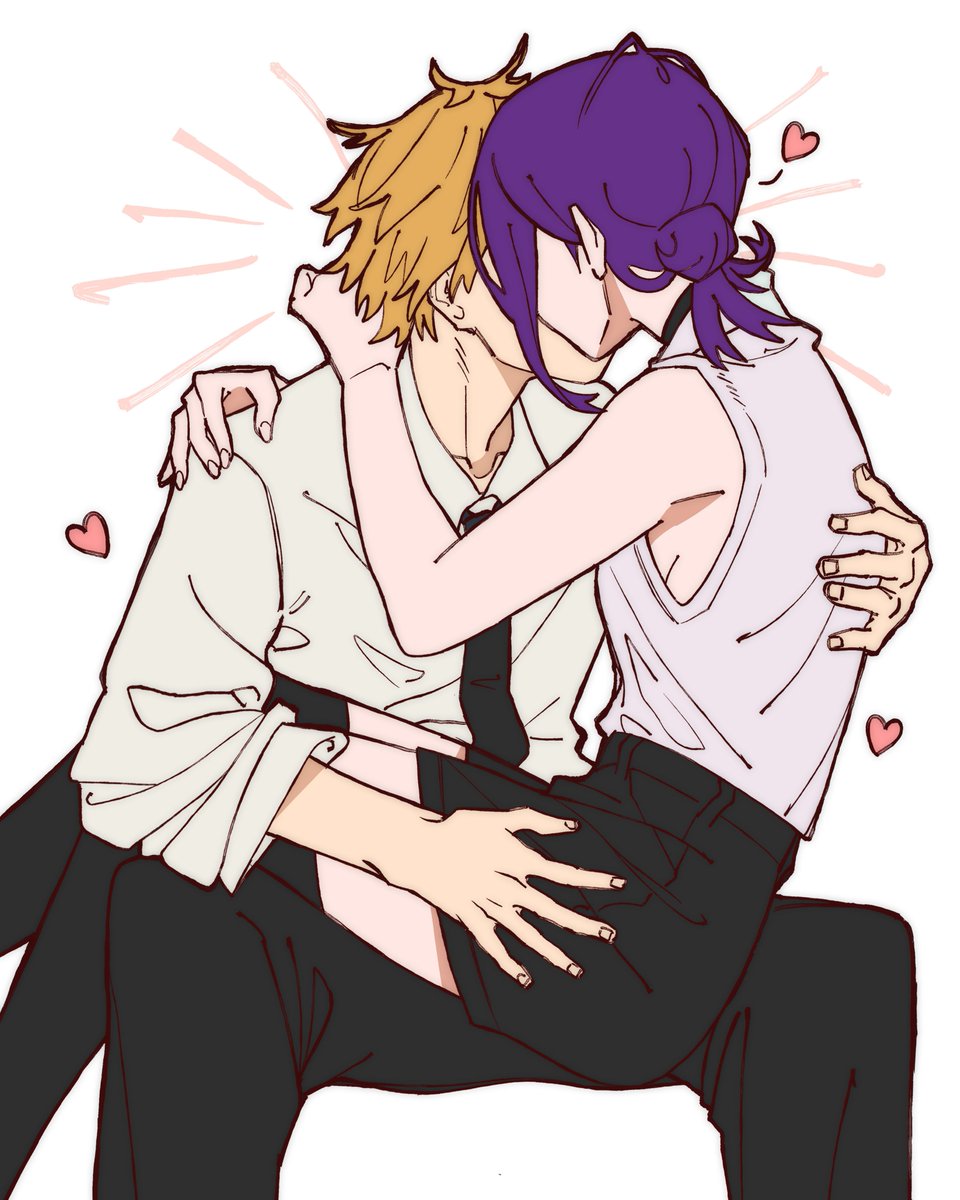 1boy, 1girl, arm_around_another's_back, arms_around_neck, bare_arms, bare_shoulders, black_choker, black_necktie