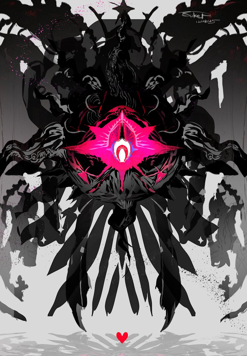 absurdres, colored_sclera, darkrai, floating, gen_4_pokemon, heart, highres, legendary_pokemon