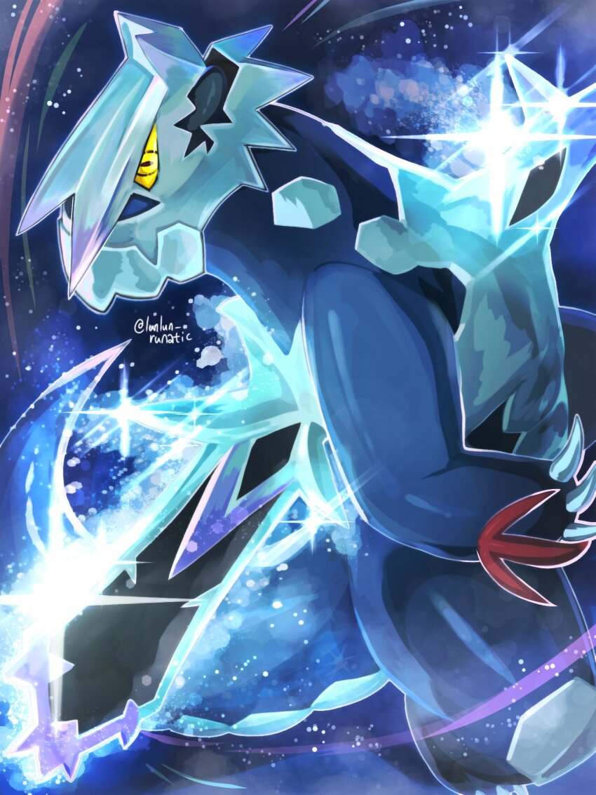 baxcalibur, claws, colored_sclera, dragon, fangs, highres, mega_baxcalibur, mega_pokemon