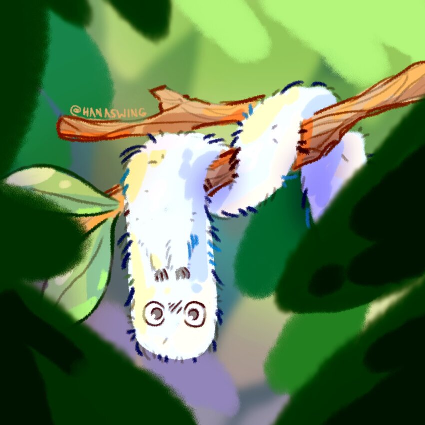 artist_name, blurry, branch, brushbuddy, creature, creature_focus, hanaswing, highres