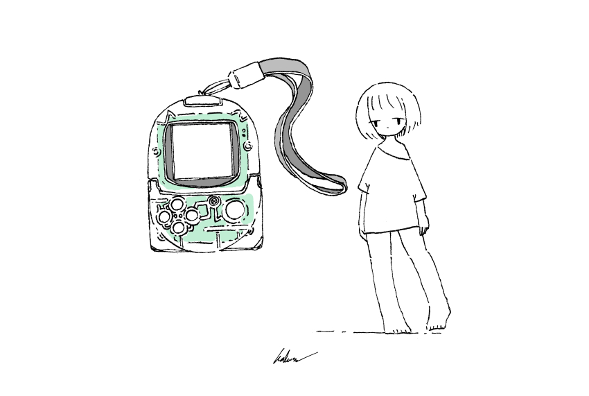 1girl, absurdres, barefoot, commentary, full_body, greyscale, highres, kaduise