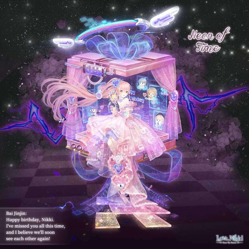 1girl, ace_(miracle_nikki), artist_request, black_gloves, bobo_(miracle_nikki), bracelet, brown_eyes, cable