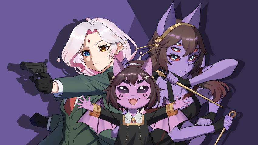 absurdres, animal_ears, anya_(spy_x_family), anya_(spy_x_family)_(cosplay), arthropod_girl, bat_ears, blue_eyes, brown_hair