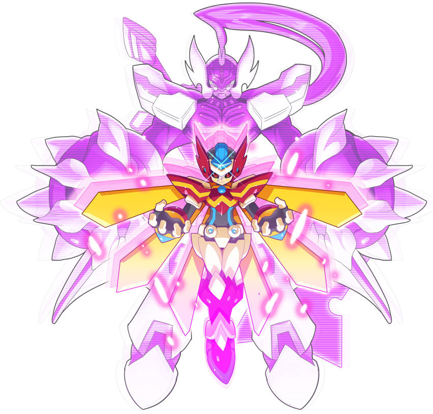 absurdres, android, armor, black_sclera, bodysuit, colored_sclera, forehead_jewel, full_body