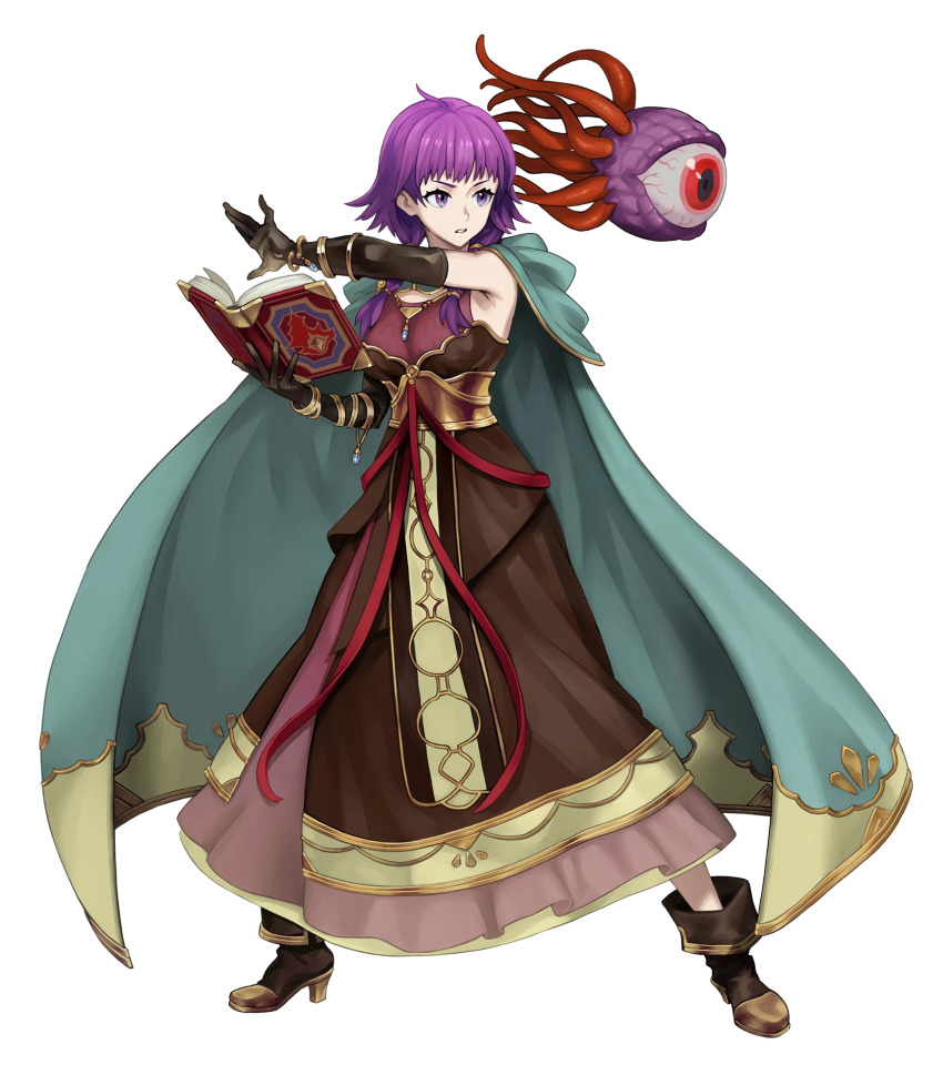1girl, attack, black_gloves, book, cloak, elbow_gloves, female_focus, fire_emblem