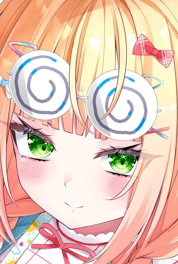 1girl, blonde_hair, blunt_bangs, blush, bow, braid, close-up, closed_mouth