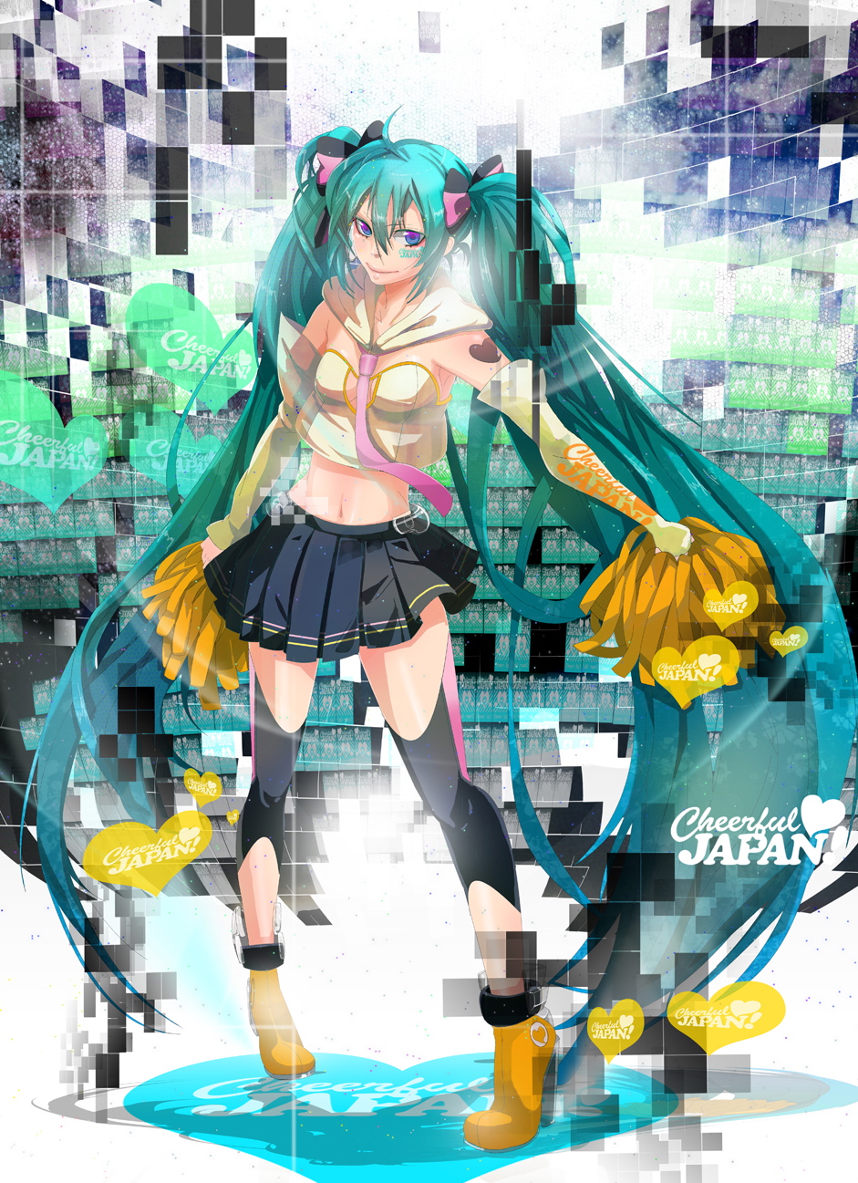 1girl, ahoge, aqua_hair, bad_anatomy, bad_id, bad_pixiv_id, detached_sleeves, elbow_gloves