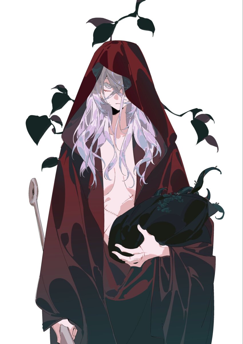 1girl, acell1224, cowboy_shot, full_body, highres, holding, hollow_knight, hollow_knight:_silksong