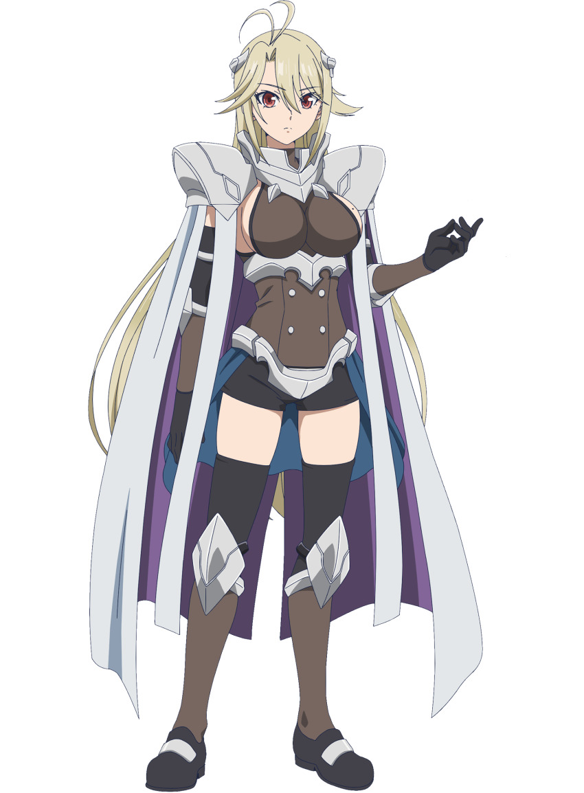 1girl, absurdres, anime_coloring, antenna_hair, arm_armor, arm_at_side, armor, armor_request