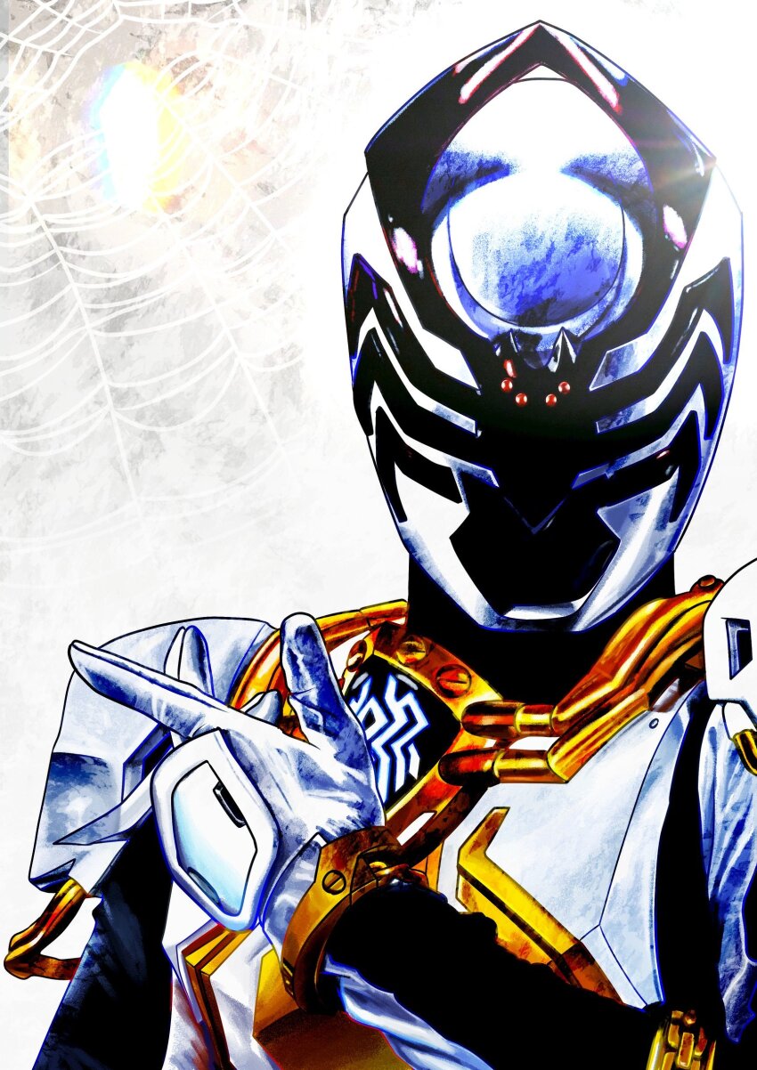 1boy, 4ze_meteor, absurdres, armor, bodysuit, commentary_request, helmet, highres