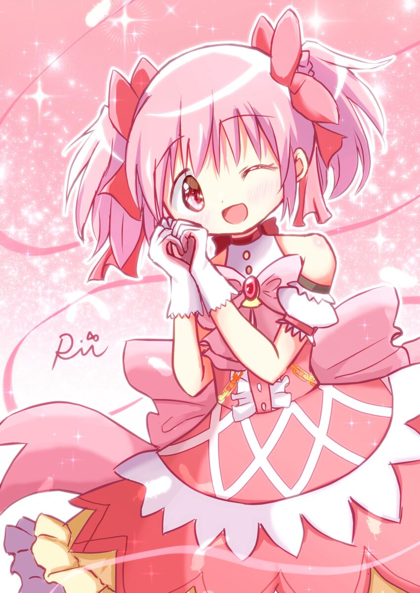 1girl, blush, child, commentary_request, crescent_0039, dress, feet_out_of_frame, gloves