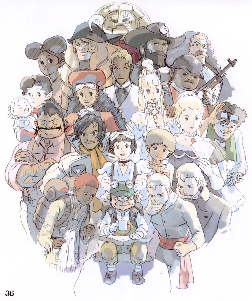 6+boys, 6+girls, absurdres, artbook, character_request, dylan_heim, everyone, gavane_gooney