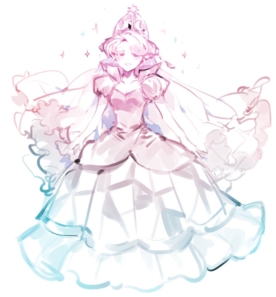 1girl, bad_id, bad_twitter_id, breasts, cleavage, commentary, cookie_run, cookie_run:_ovenbreak