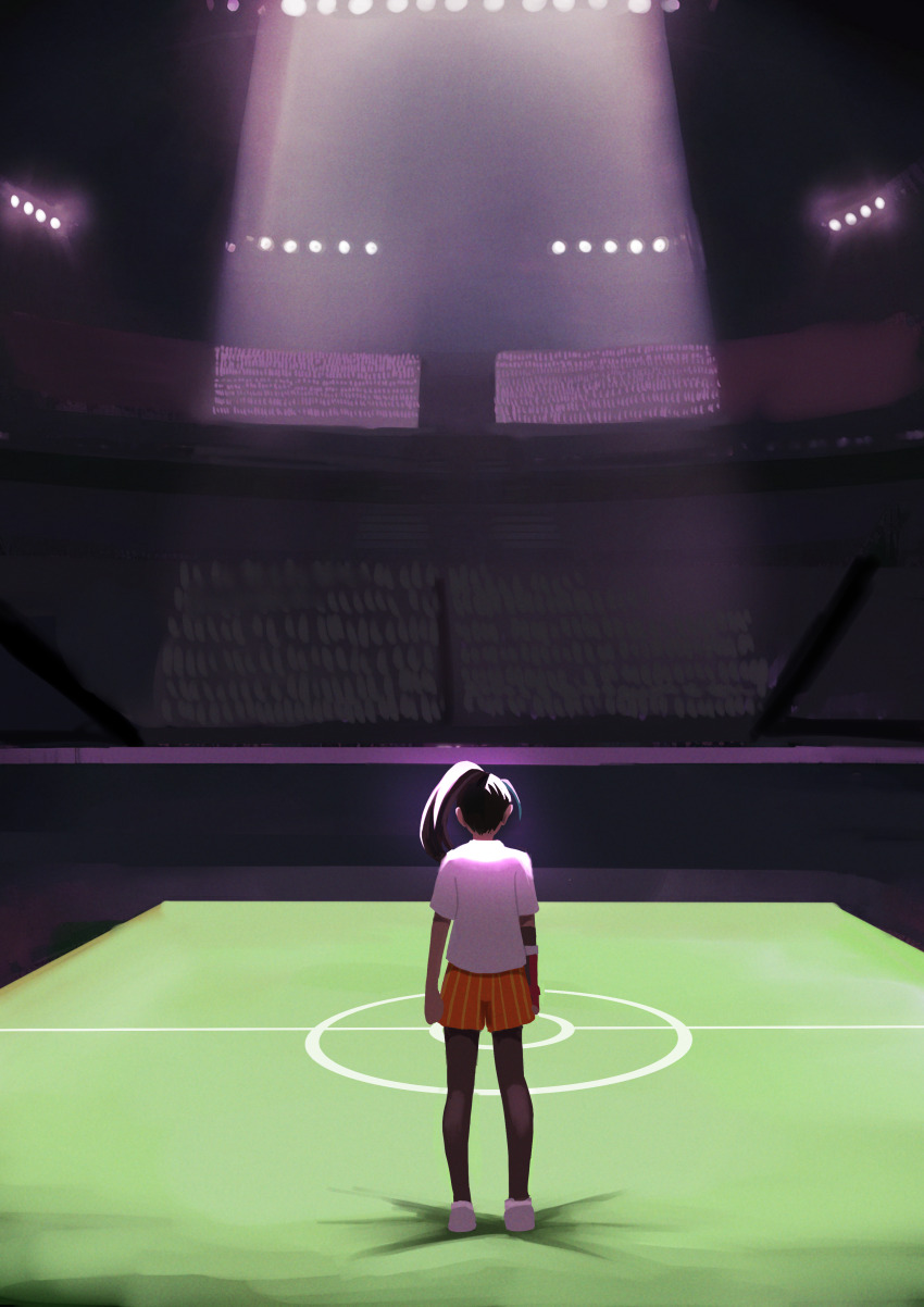 1girl, absurdres, arms_at_sides, commentary_request, from_behind, highres, magurosamm, nemona_(pokemon)