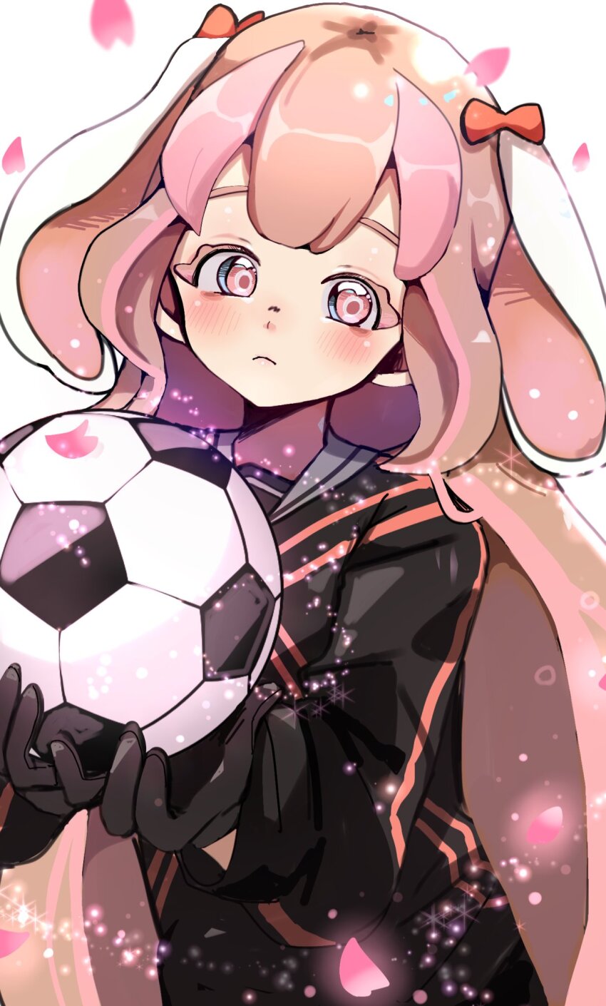 1girl, ball, gloves, inazuma_eleven_(series), inazuma_eleven_victory_road, looking_at_viewer, mikagami_seren, mirina1219