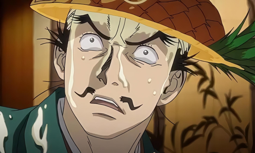 furuta_sasuke, hat, hyouge_mono, large_ears, messy_hair, surprised