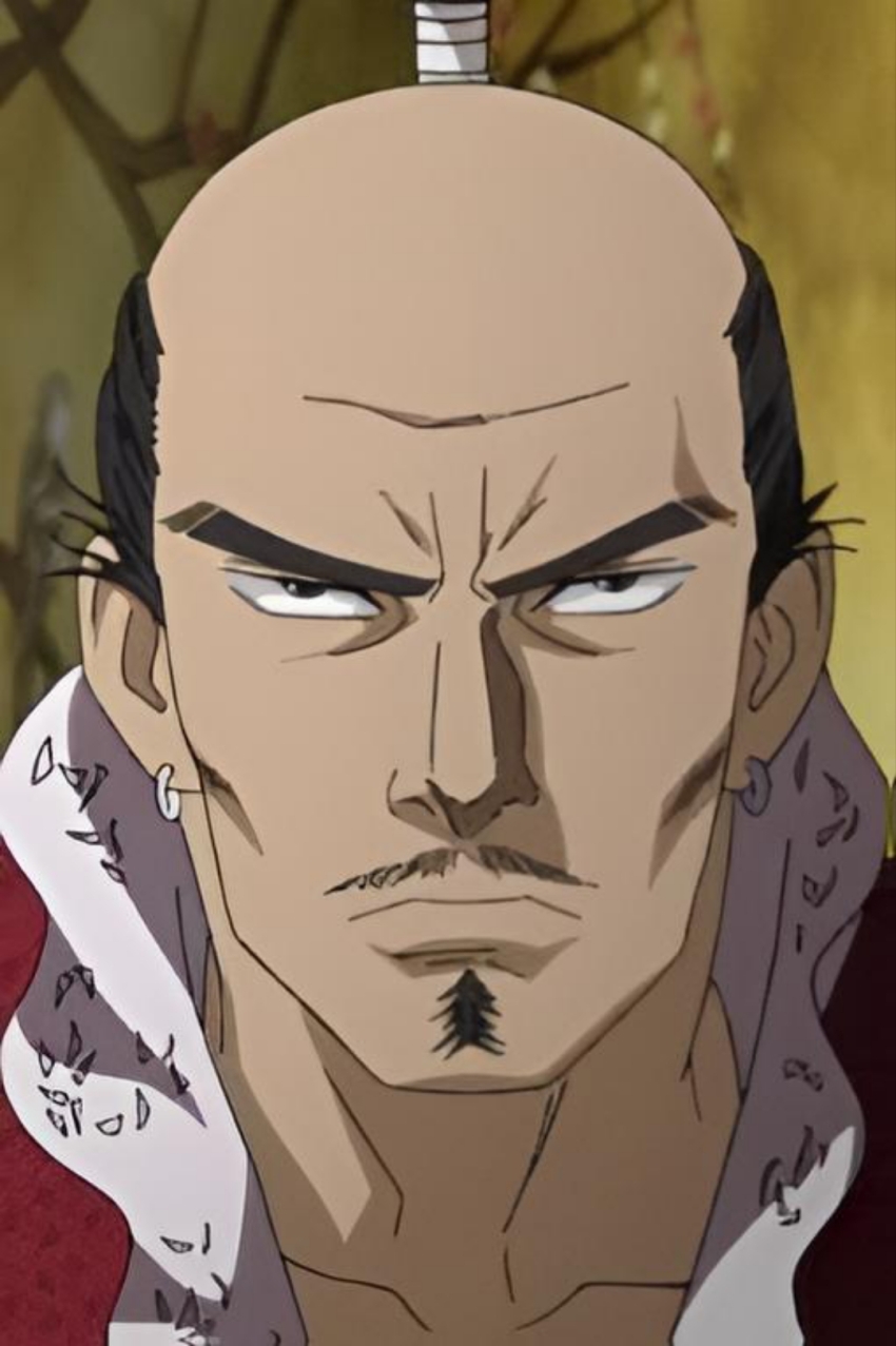 angry_eyes, bad_anatomy, bad_face, earrings, hyouge_mono, jewelry, long_nose, oda_nabunaga