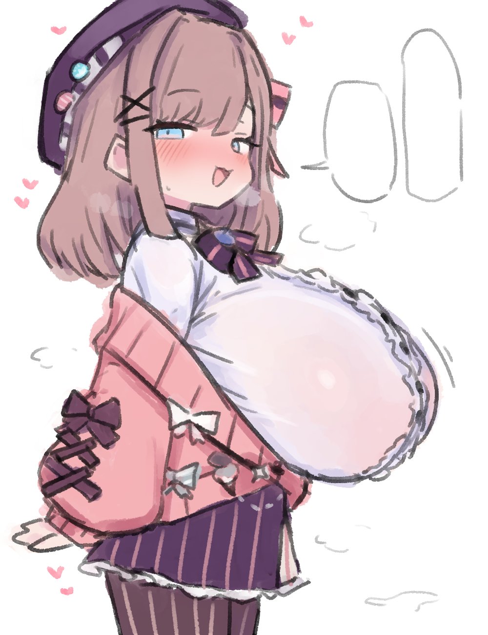 1girl, breasts, cardigan, huge_breasts, loli, nijisanji, oppai_loli, sa_ka_(sakanoya)