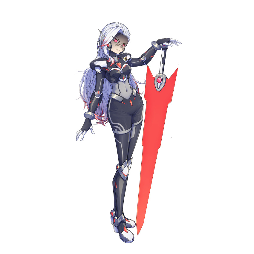 1girl, absurdres, adapted_costume, alternate_costume, armor, armored_boots, body_armor, bodystocking