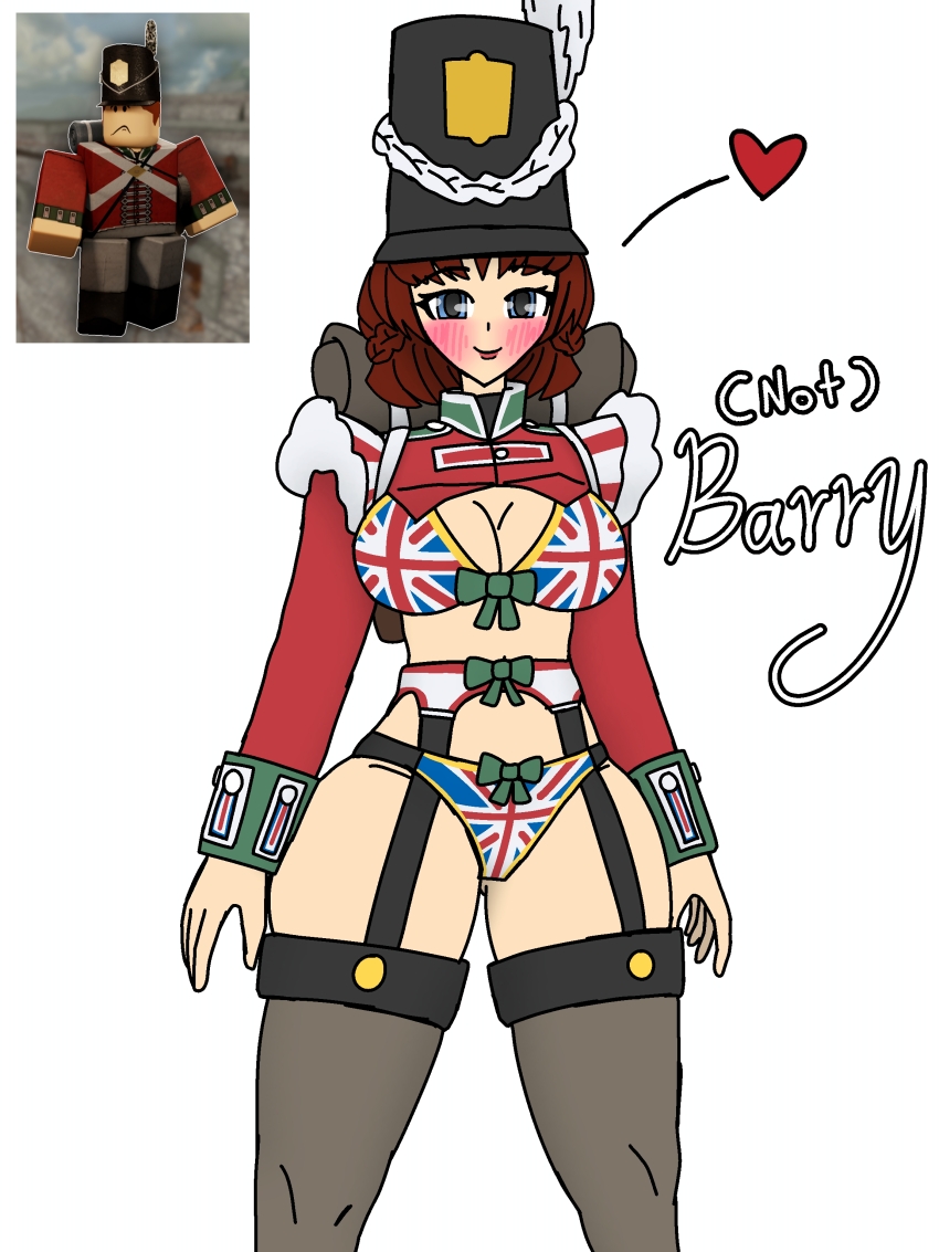 absurdres, bad_source, british_army, ellenrochefil, guts_&amp;_blackpowder, highres, lingerie, napoleonic_wars