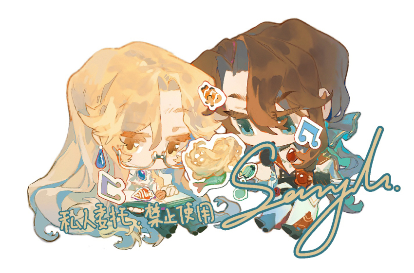 1girl, 2195305919, 2boys, :o, aqua_bow, aqua_eyes, ascot, black_gloves