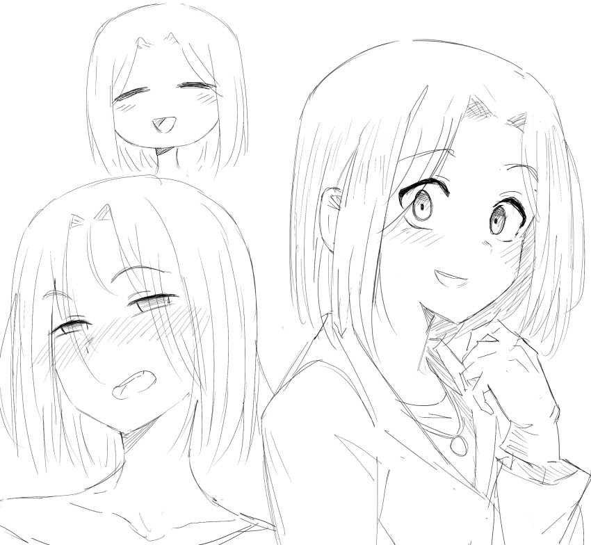 1girl, absurdres, bad_tag, bob_cut, chaos;head, commission, commissioner_upload, dress