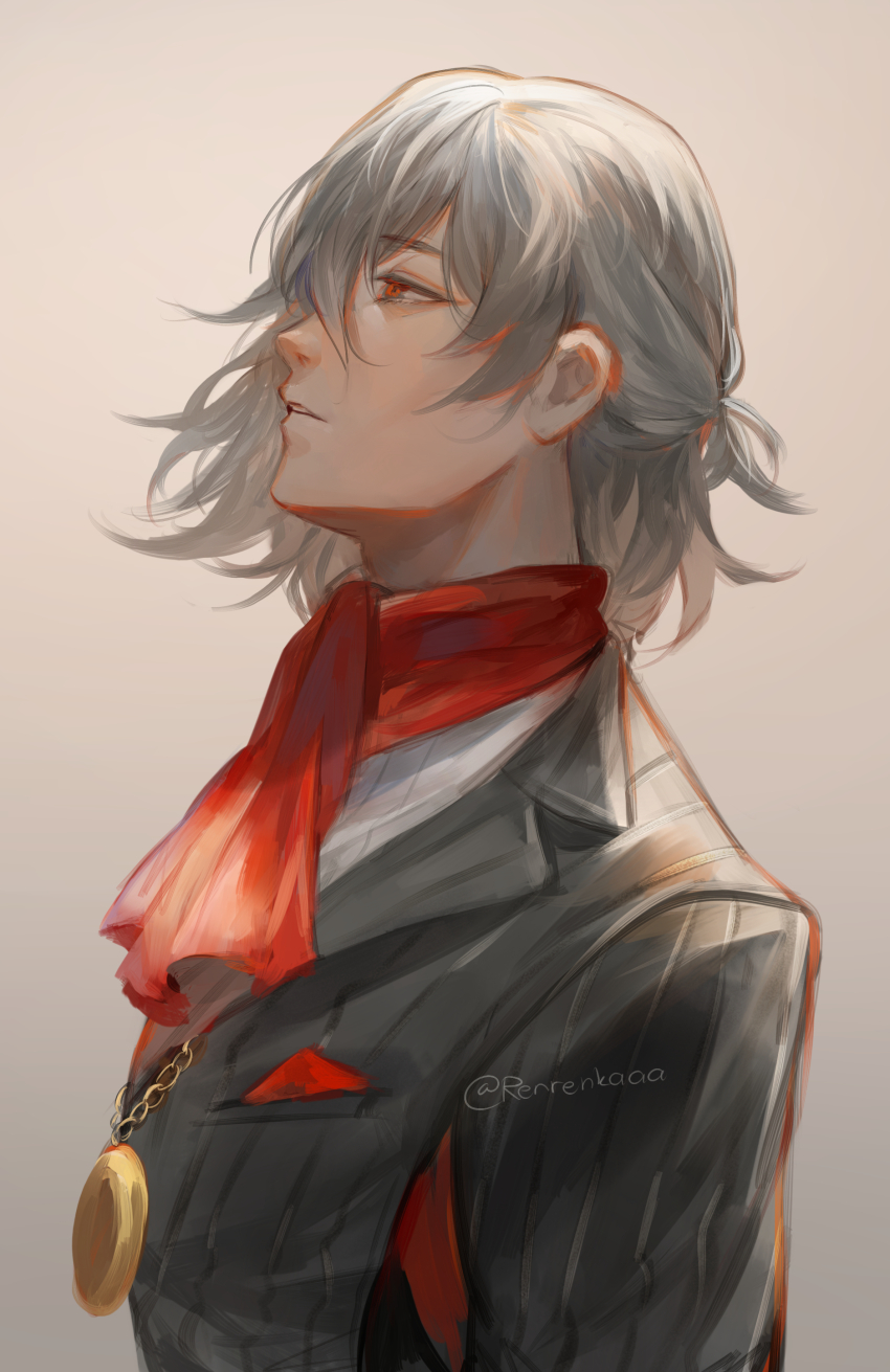 1boy, absurdres, antonio_salieri_(fate), ascot, black_jacket, commentary_request, fate/grand_order, fate_(series)