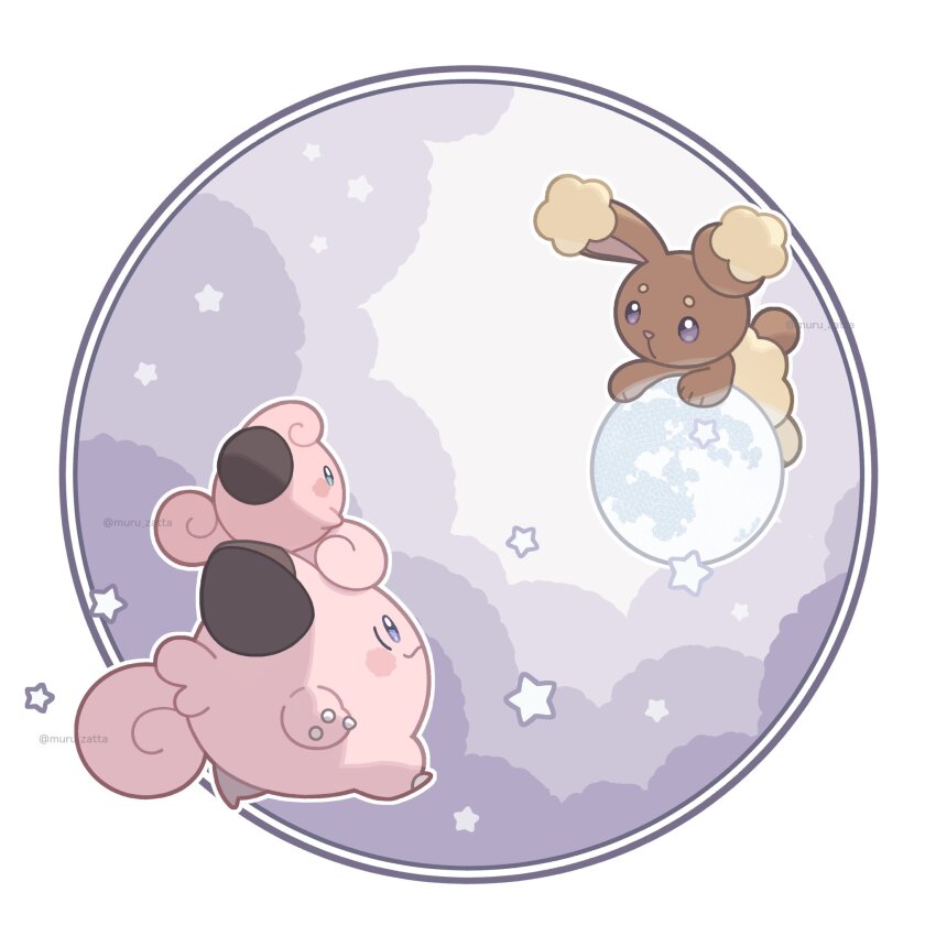 animal_ears, brown_fur, buneary, clefairy, cleffa, colored_skin, fluffy, gen_1_pokemon