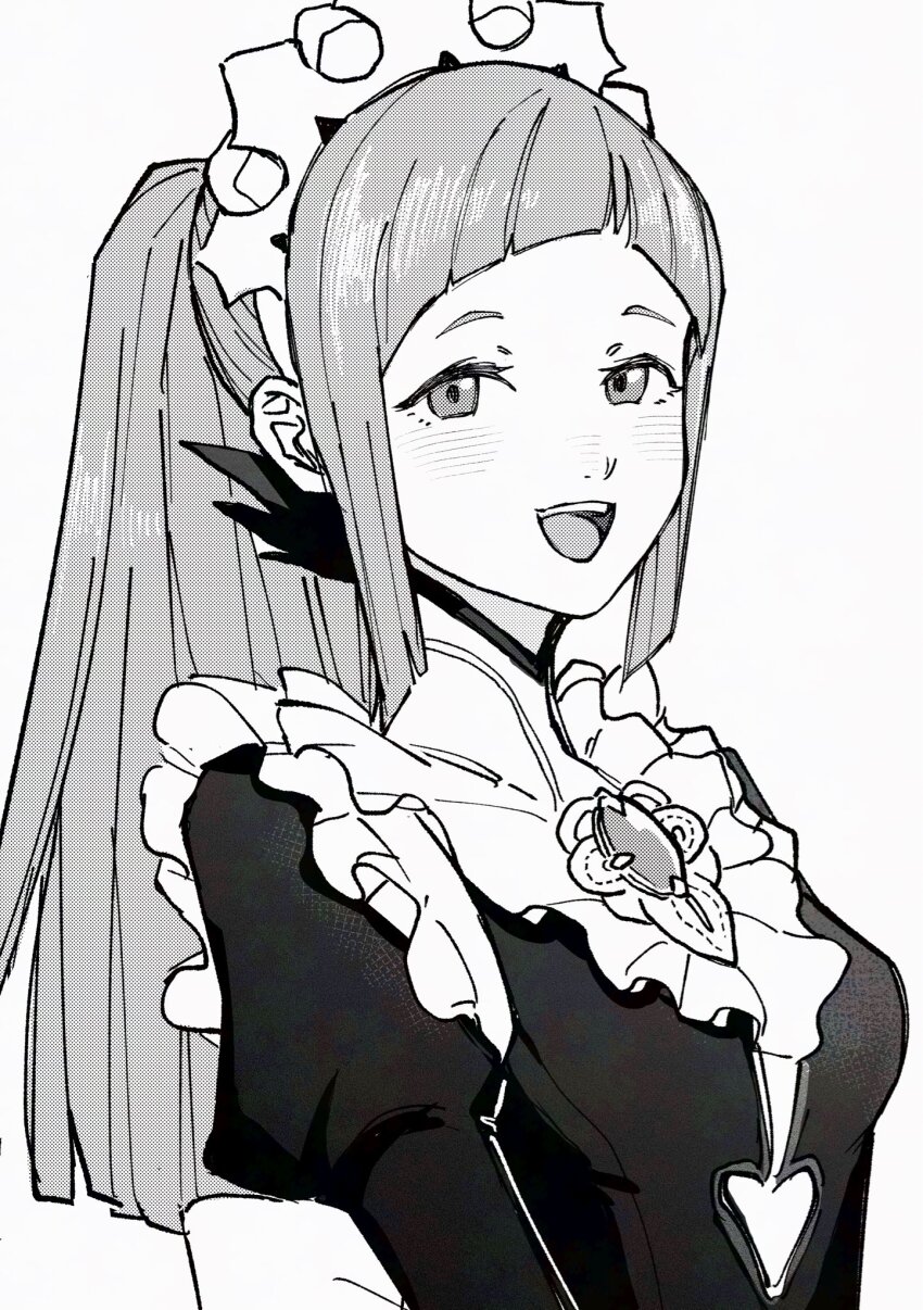 1girl, apron, bridal_gauntlets, commentary_request, feather_trim, felicia_(fire_emblem), fire_emblem, fire_emblem_fates