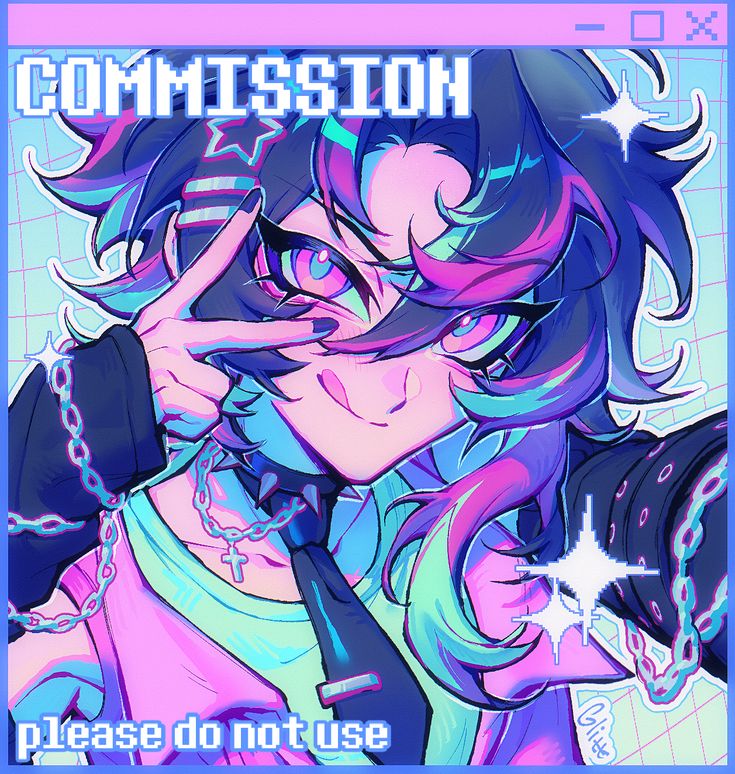 2boys, :p, animal_ears, black_nails, chain, cross, glittermoonie, hair_ornament