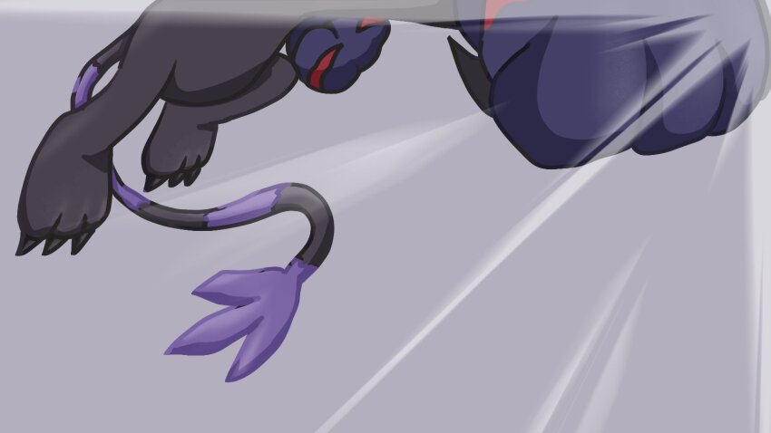 animal_hands, black_gloves, black_tail, blacktailmon, cat, clenched_hand, digimon, digimon_(creature)