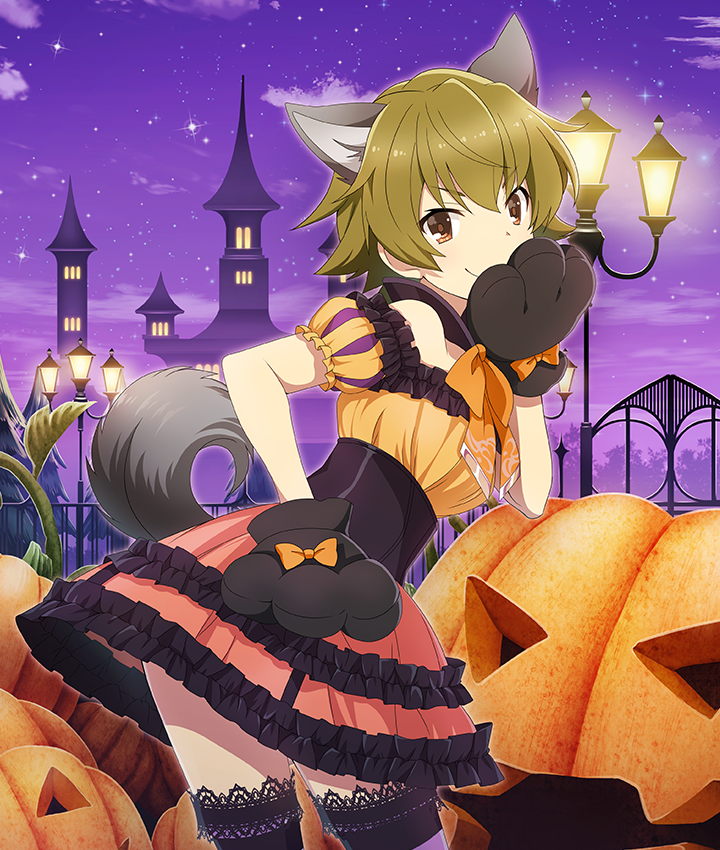 1girl, animal_ears, animal_hands, bare_shoulders, black_corset, black_gloves, bow, breasts