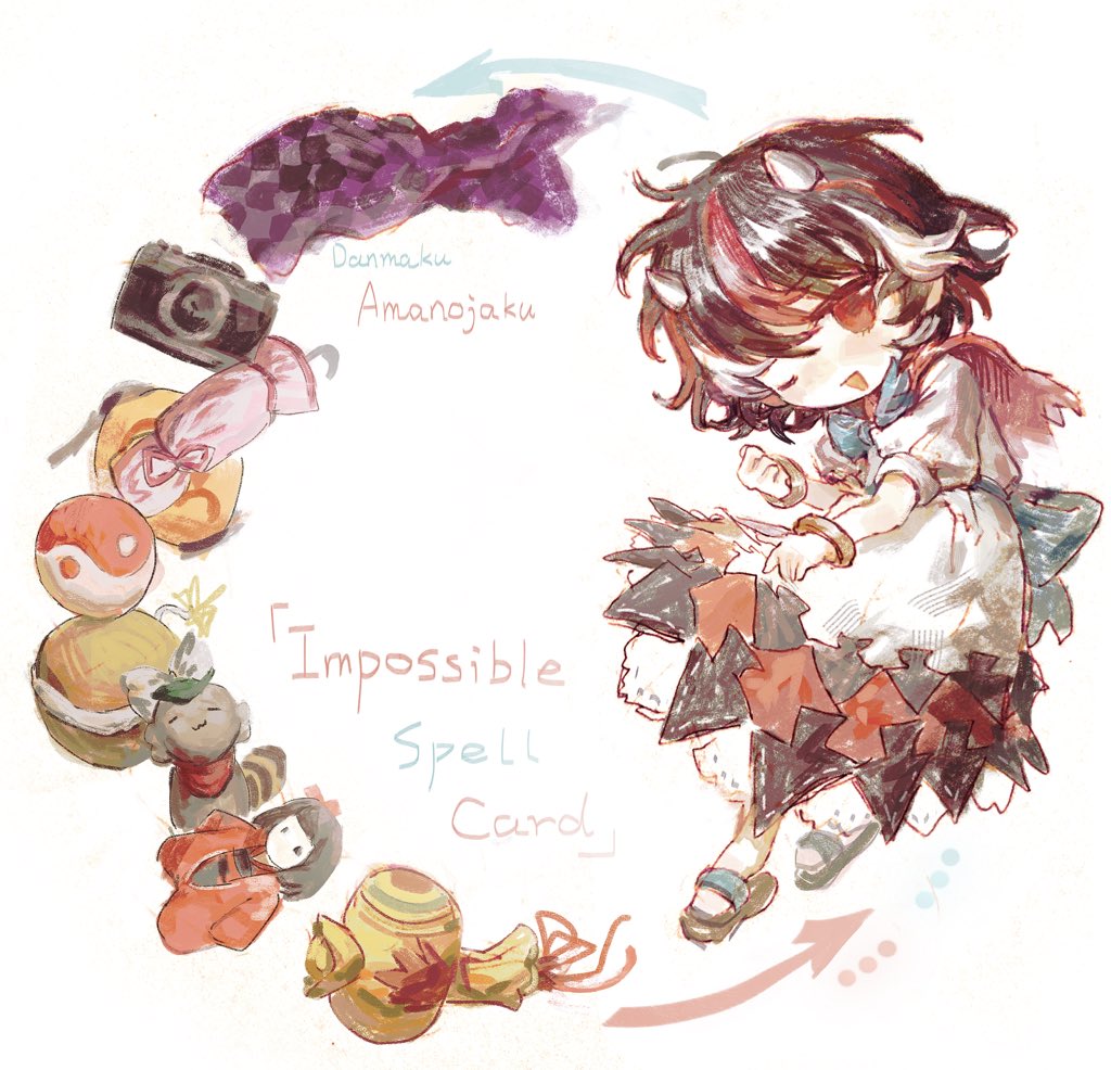 1girl, ;d, animal_ears, arrow_(symbol), back_bow, black_hair, blue_bow, blue_bowtie