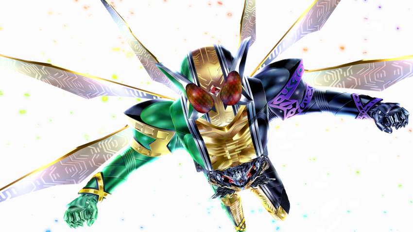 1boy, armor, black_armor, black_bodysuit, bodysuit, commentary_request, doubledriver, from_above